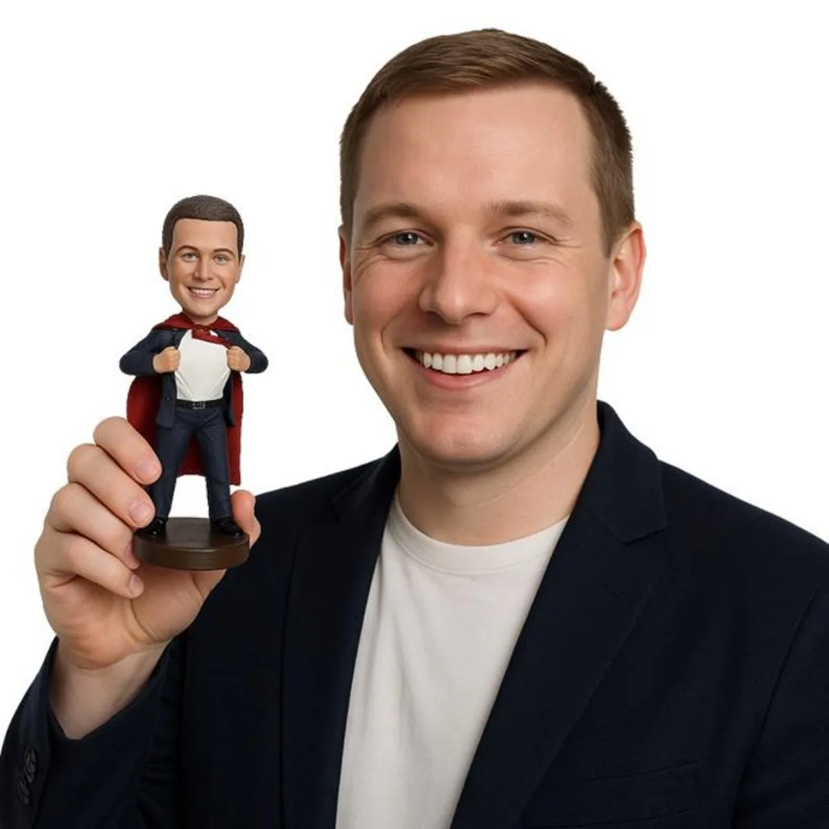 

Custom Bobblehead From Photo Personalized Handmade Clay Doll Bobbleheads Figurines One Of A Kind Keepsake Gift