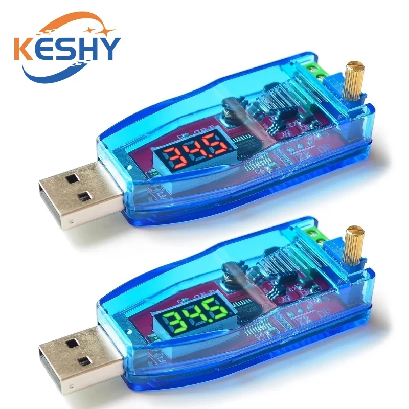 DC-DC 5V to 3.3V 9V 12V 24V USB Step UP / Down Power Supply Module Adjustable Boost Buck Converter Out DC 1.0V-24V With Case