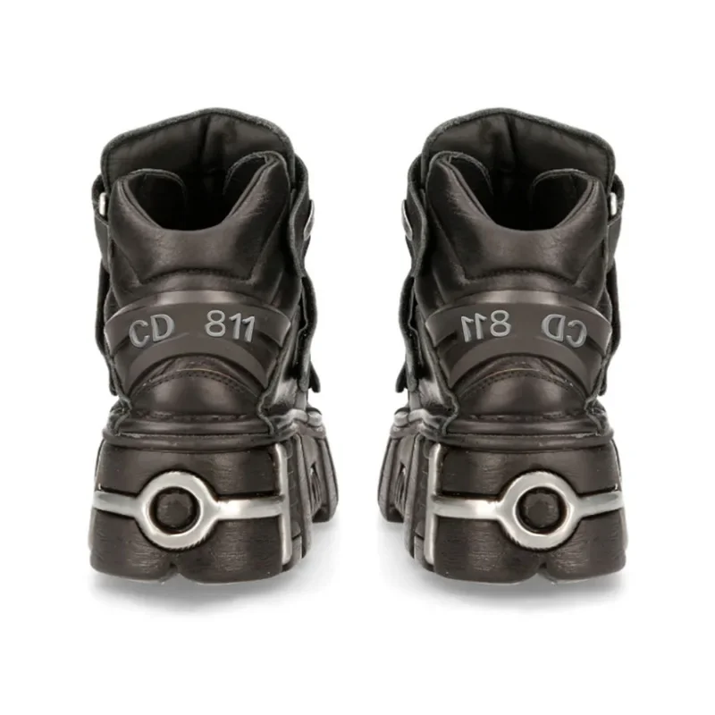 New Low Top Metal Muffin Bottom Daddy Shoes with All The Increase Punk Shoes Thick Soled Round Head Single Shoe Woman