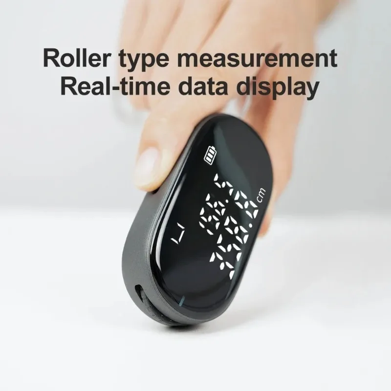 DUKA ATuMan Q2 Mini Electronic Ruler Digital Wheel Tape Measure High Accuracy Type-C Rechargeable Measuring Hand Tool