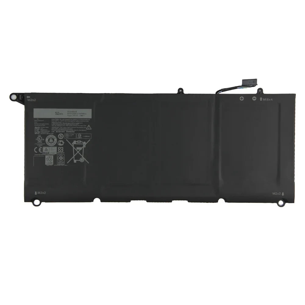 

Сменный аккумулятор для Dell XPS 13 9350 D2608T D3708 9343 13D-9343 JD25G 0N7T6 5K9CP JHXPY DIN02 52Wh