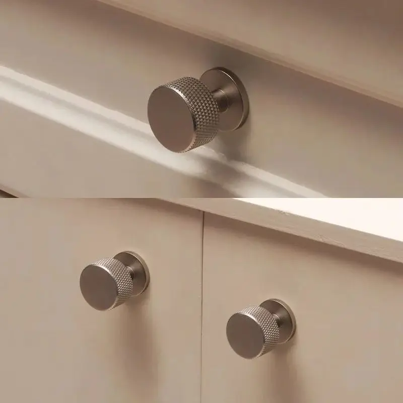 

HOT 8PCS Solid Brass Knurled Furniture Pulls Handles Drawer Knobs Cupboard Wardrobe Kitchen Closet Dresser Cabinet Pulls Knobs