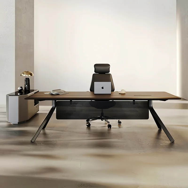 CEO Desk,Boss Table,Small Executive Desk, Minimalist And Modern Design, Exuding A Sense Of Understated Luxury, Suitable For Mana