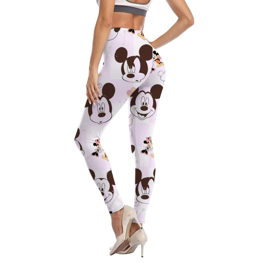 Mickey Mouse print Fashion Leggings Women Fitness Running Yoga Leggings Pants Energy Gym Tight Leggings Christmas Leggings