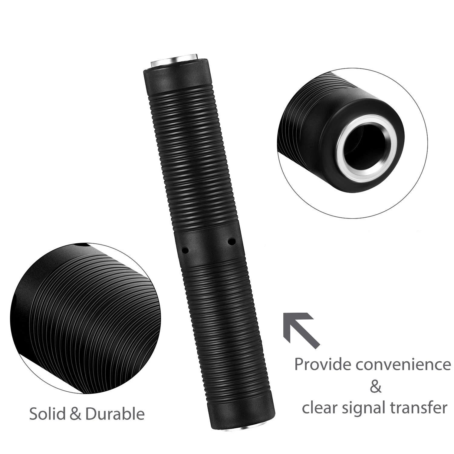 6 Pack Audio Connector 1/4 Inch Female To Female Coupler 6.35 Mm TRS/TS Audio Connector, TRS Stereo And Mono Jack Adapter Joiner