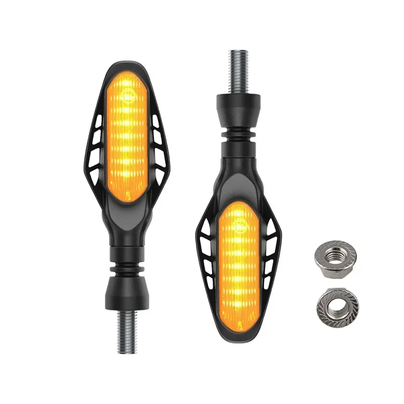 

Motorcycle LED Turn Signal Lights Directional Indicators Flashing Rear Tail Brake Flasher Light Stop Lamp IP67 Waterproof 12V