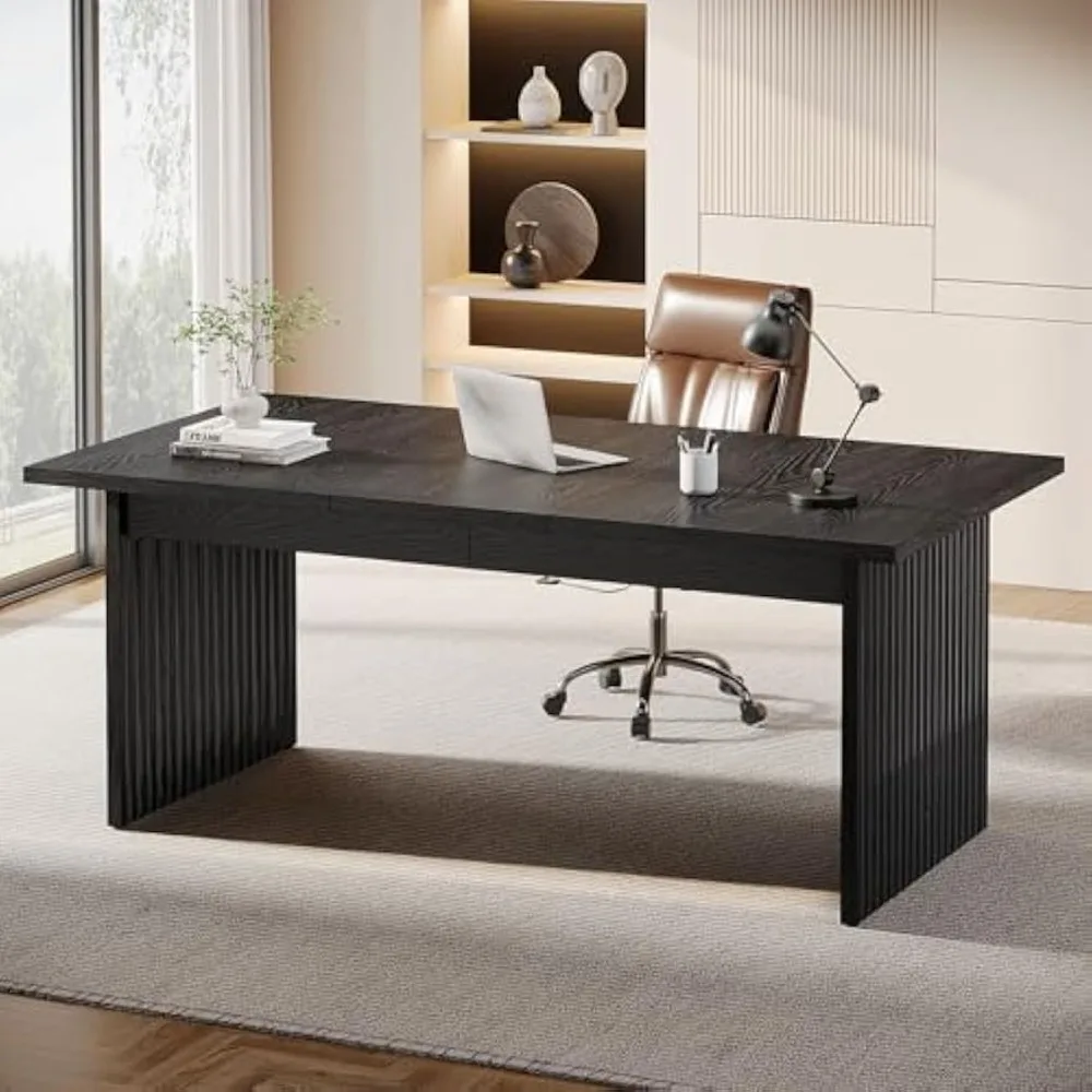 

Современный письменный стол, большой компьютерный офисный стол 63 дюйма, конференц-стол, стол для конференц-зала, прямоугольный письменный стол в простом стиле