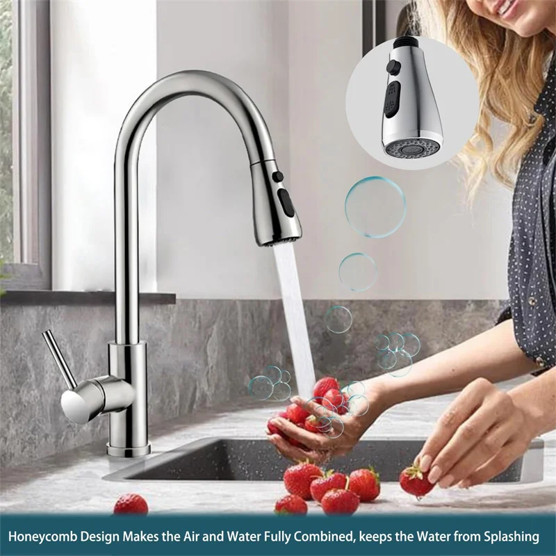 Kitchen Faucet Expander Kitchen Sink Accessories Can Rotate Freely At 360 Degrees Splash-proof Supercharged Faucet