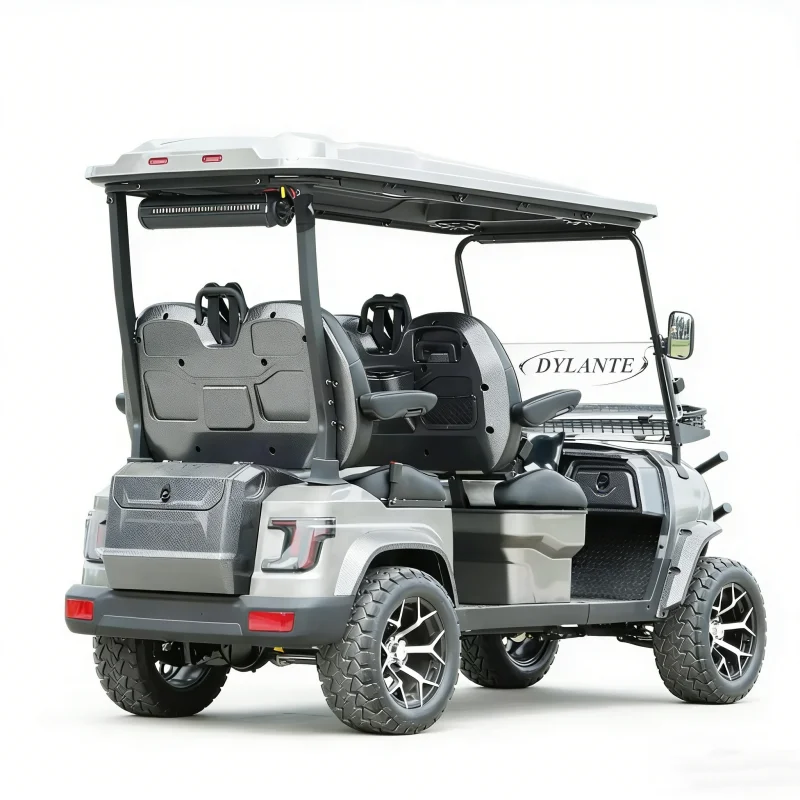 CE Certified 4 Seat Vertical screen with CarPlay Multimedia display with reversingimage Golf Cart with Off-Road Tires Buggy