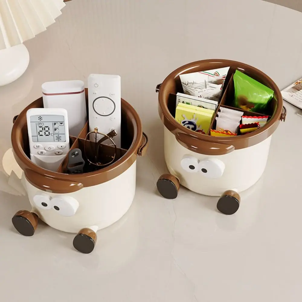 

Sturdy Double-deck Handheld Pen Holder High-capacity Cute Pencil Storage Box Plastic Detachable Stationery Organizer Student