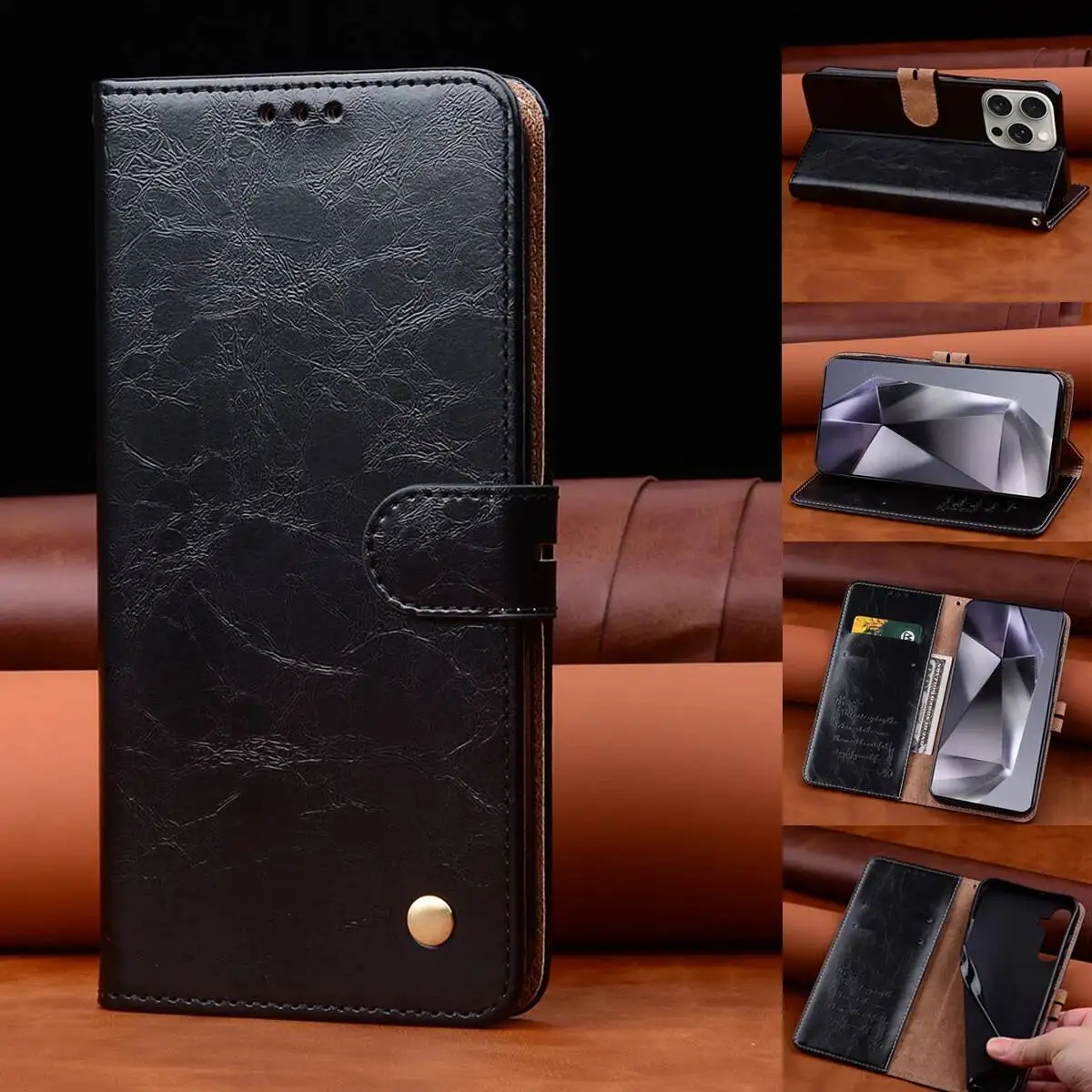 Leather Wallet Flip… - image