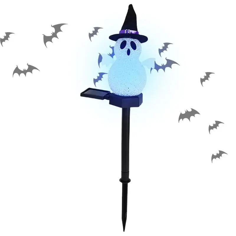 

Ghost Pathway Lights Halloween Outdoor Lights Solar Powered Halloween Pathway Lights Spooky Outdoor Walkway Lights For Outdoor