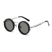 ND Dimming Glasses Polarized Sunglasses Men Women Round Retro Punk Driving Eyeglasses Outdoor Shades UV400 Adjustable Eyewear 6