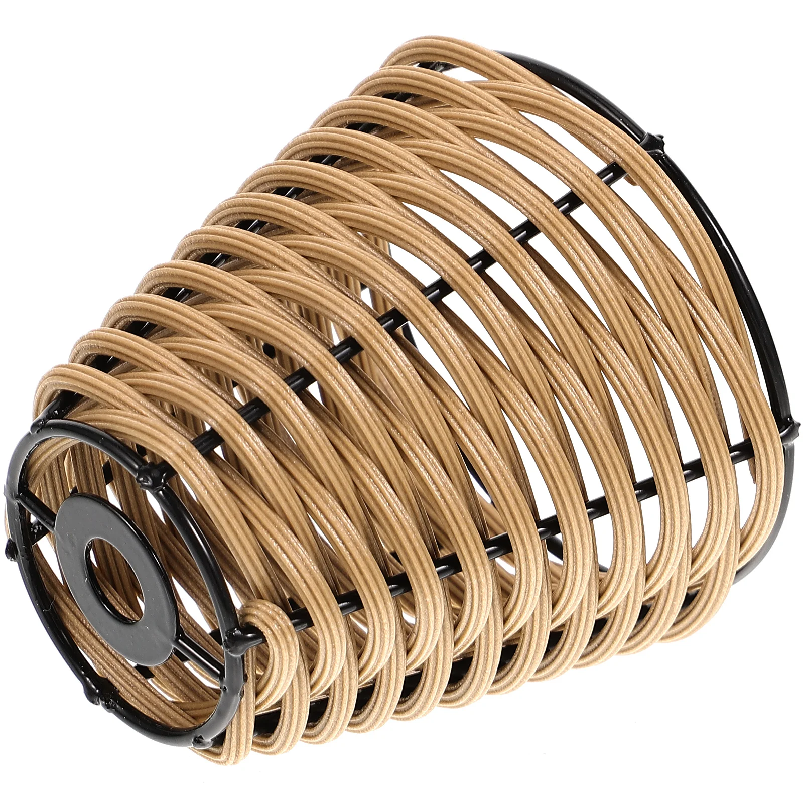 

Rattan Lampshade Small Bamboo Weaving Desk Light Covers Miniature Table Lampshades for Home Office Hotels Restaurants Bars