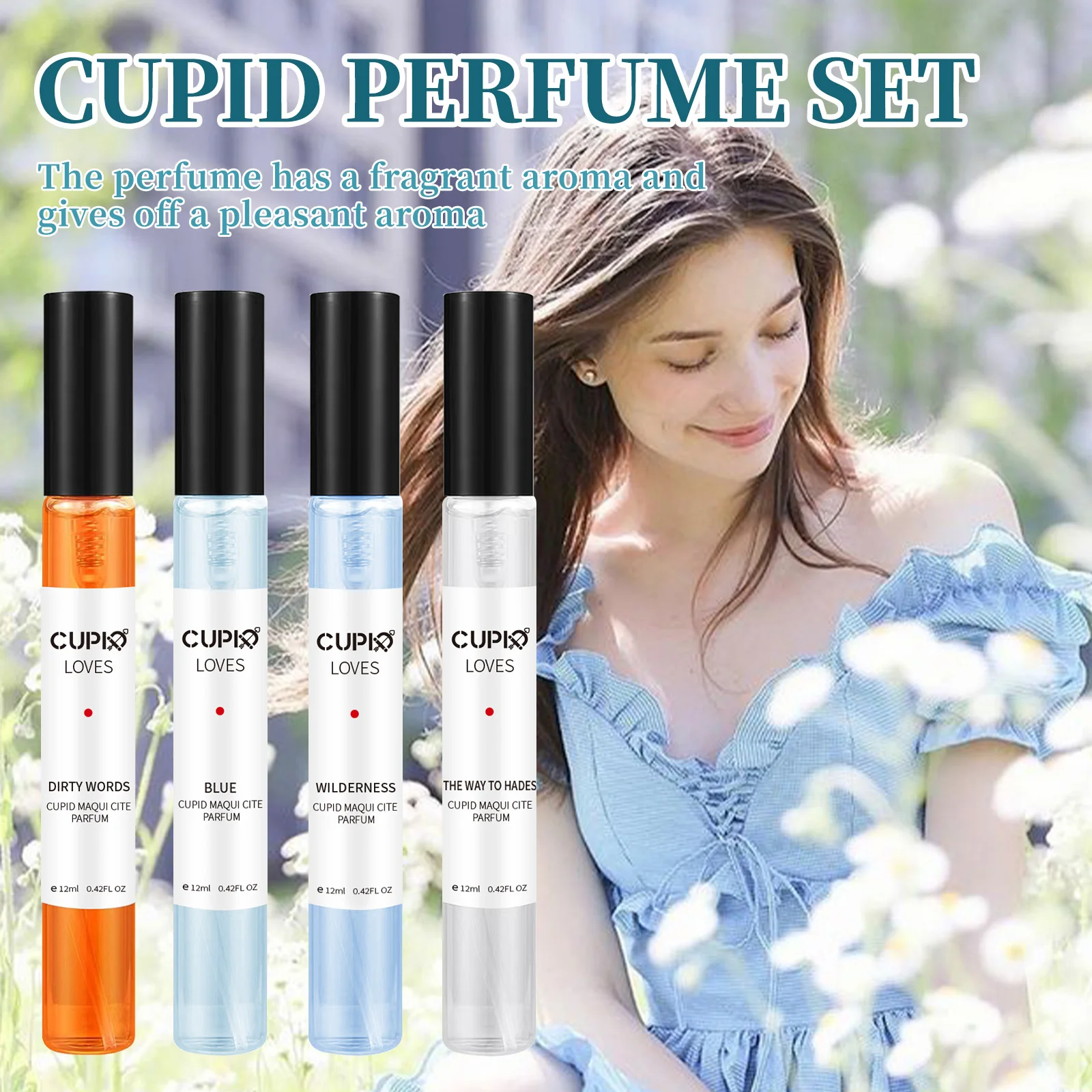 48ml masculino feminino perfume cupido anjo fragrância rica colônia libera charme elegante persistente fragrância colônia perfume