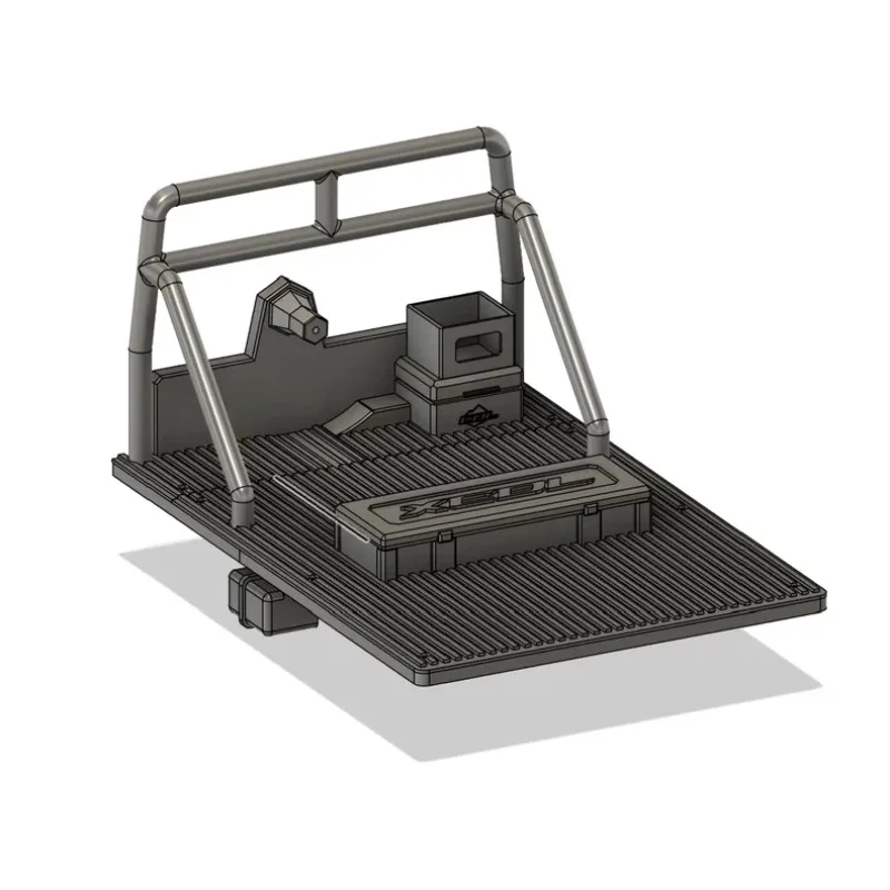 For CROSSRC EMO NT4 1/10 Scale RC Crawler Upgrade Kit Unimog Flatbed Cargo Box with Protective Roll Cage Quick Installation