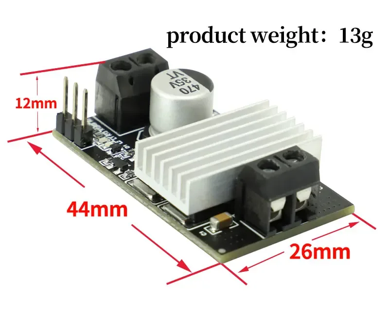 10A high-power DC motor drive module forward and reverse PWM speed regulation dimming wide voltage high current DC3-20V