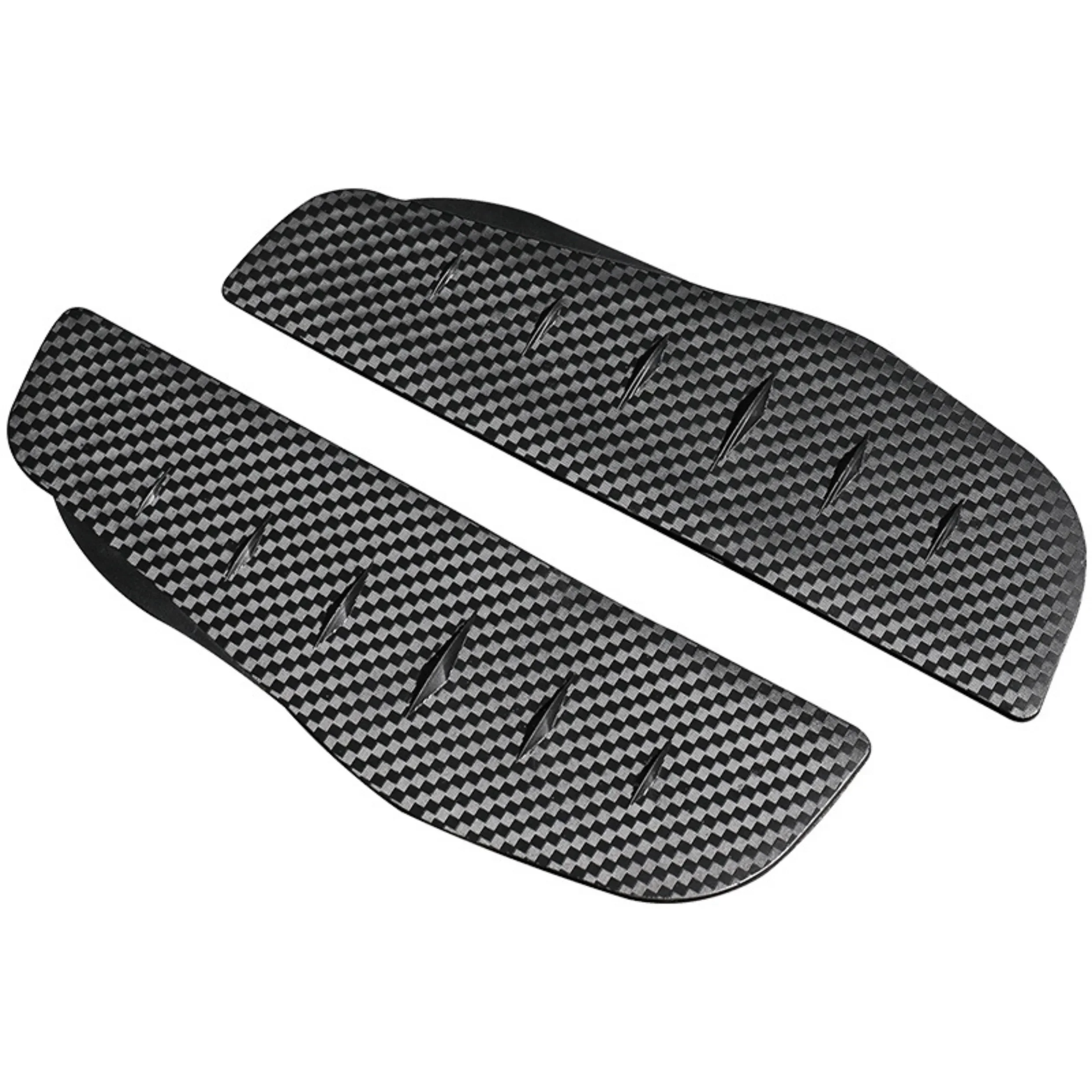 2pcs Car Rear View Mirror Sticker Rain Eyebrow Car Rain Visor Artificial Carbon Fiber Shield