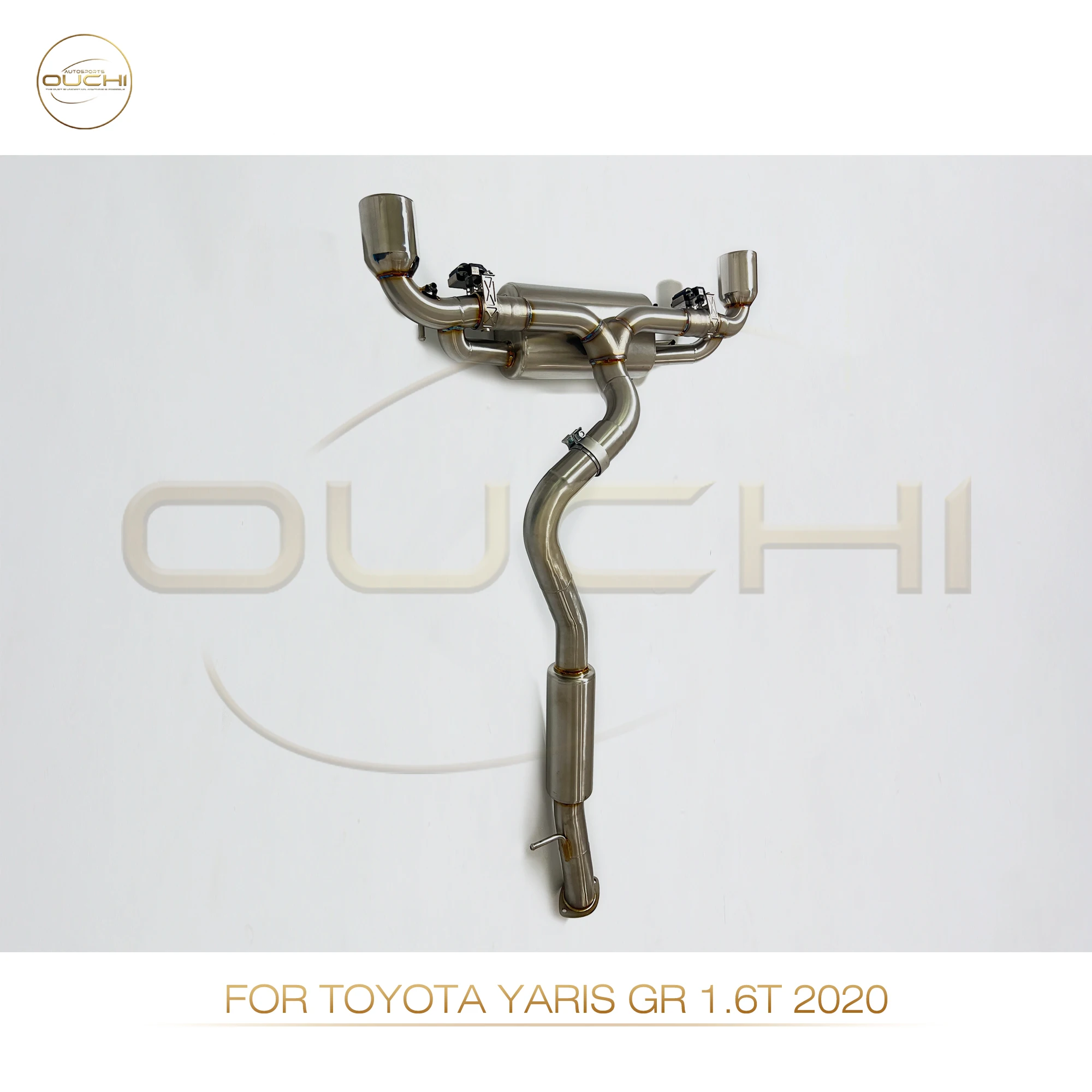 Performance Catback For Toyota Yaris GR 1.6T 2020 OUCHI Stainless Steel Exhaust System Muffler With Valve Auto Parts