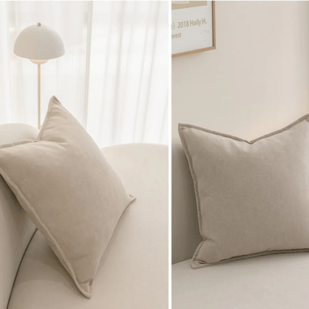 Stylish Nordic Throw Pillow Covers Thickened Chenille Fabric, 45x45 50x50 60x60 65x65cm, Perfect For Modern Living Spaces