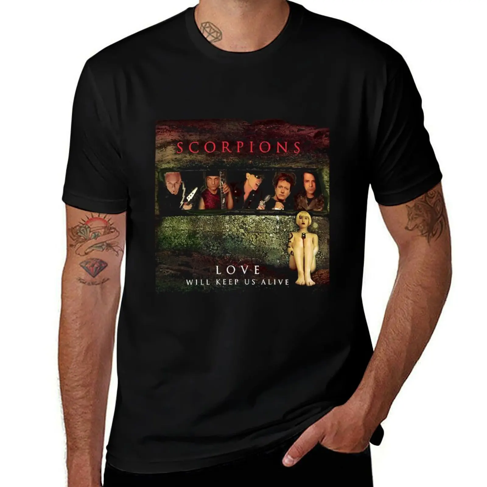 Rock Power Ballads Musician T-Shirt Fashion Simple Casual Tee Shirt T-Shirt