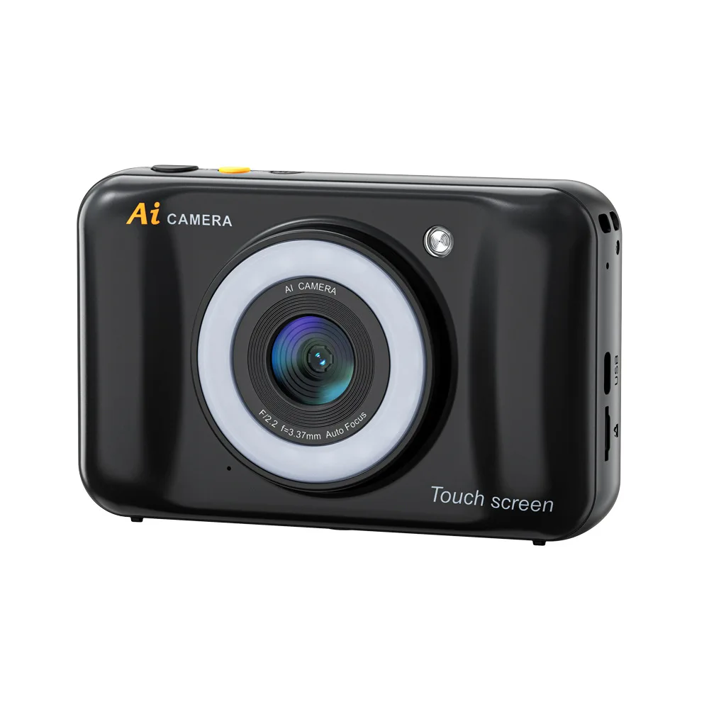 Cyfrowa kamera AI o wysokiej rozdzielczości, kamera do fotografii dziecięcej na imprezy studenckie, podwójna kamera do selfie, kamera z filtrem upiększającym