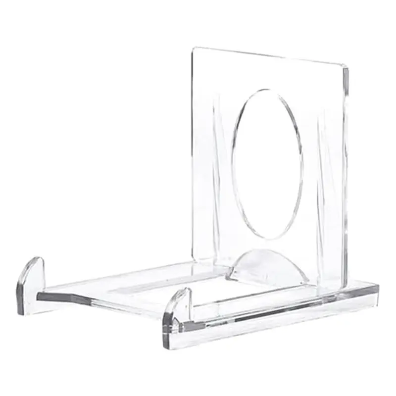 DT19 30Piece Acrylic Easel Stands Adjustable Decorative Plate Holder, Transparent Display Stand for Office Home Stores Shops,