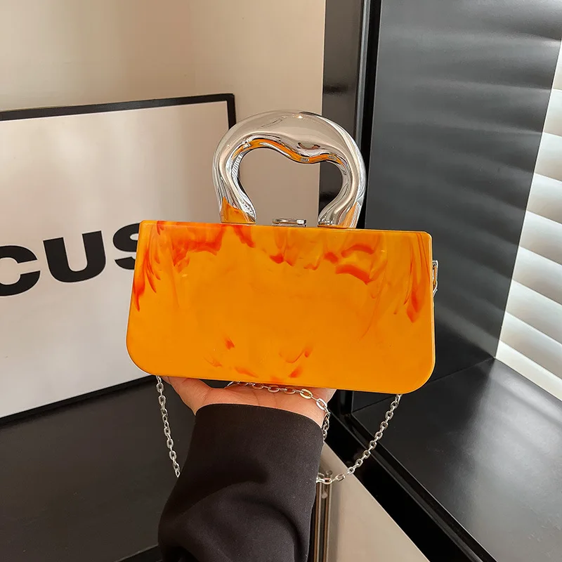 

Luxury Acrylic Evening Bags Women Elegant Bridla Purses High-end Metalic Handbags Female Wedding Party Clutches Lady Gift