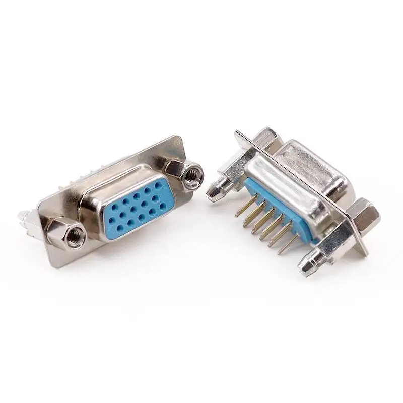 2 Stück DP9 Pin Rivet Fishhook Typ DB9/15/25/37 Stecker und Buchse Gerade Lötplatte Serieller Anschluss RS232 COM – Detail 17