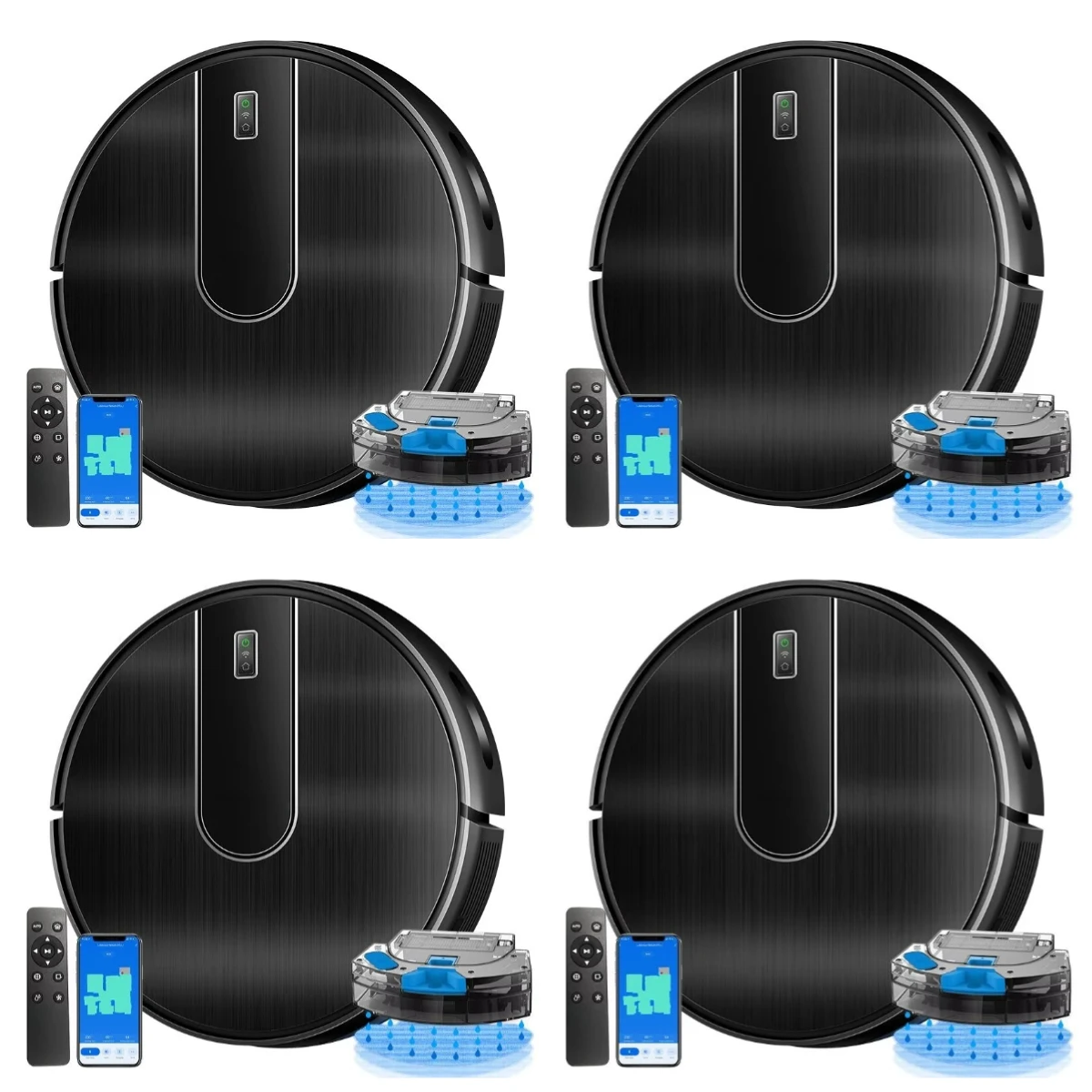 

Gyroscope Vacuum Cleaner N7S-U with 2 in 1 Dry Vacuum and Wet Mop for Floor Cleaning