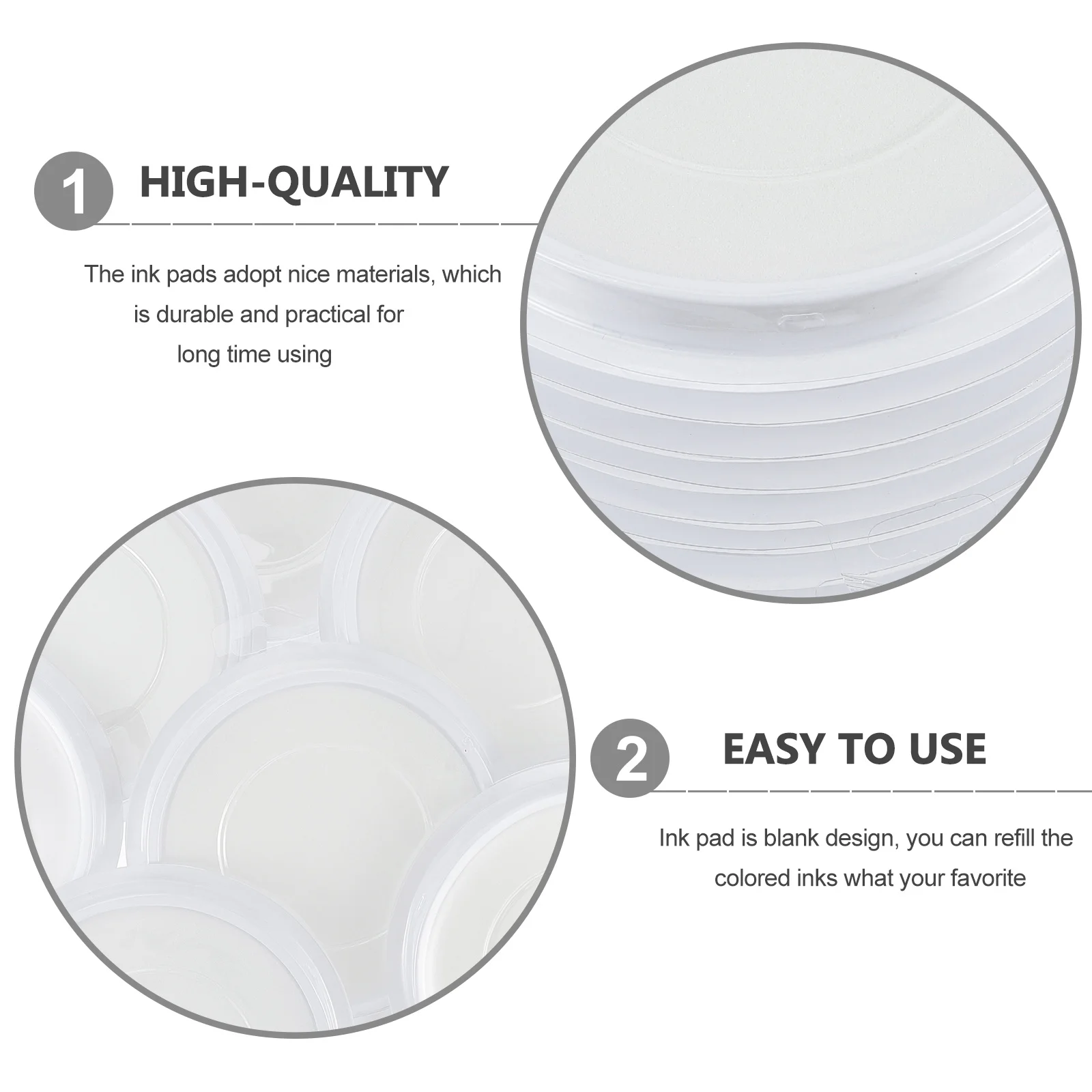 

10Pcs Blank No Color Ink Pads Finger Painting Stamp Pads High Density Absorbent DIY Kids Graffiti Kindergarten Painting Supplies