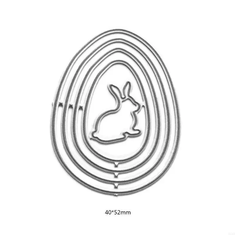 

41XB Egg Rabbit Cutting Dies Stencil Template Mold Carbon Steel Material for Stamps Embossing Art Craft Decoration Mould Tool