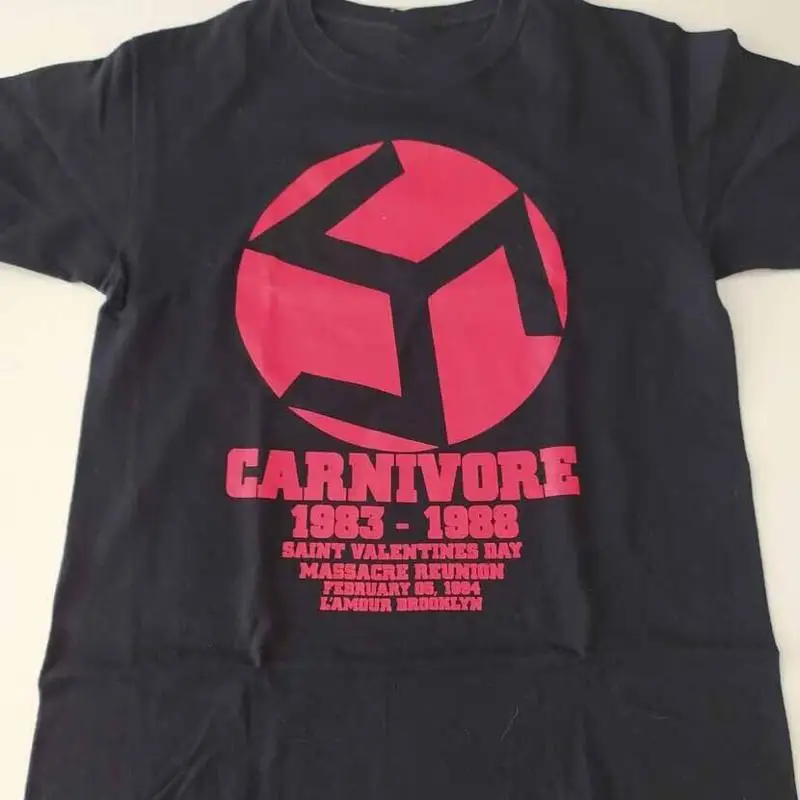 1983 1988 Tour Carnivore Band T-Shirt Schwarz S 5XL 1J0227