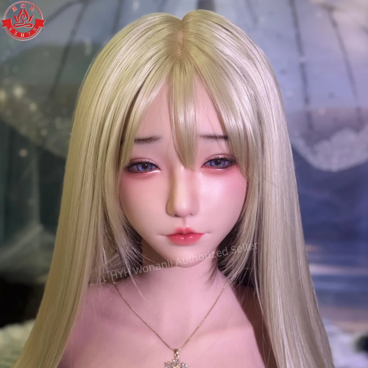 

Wonanii Food Grade Silicone Big Head HYH-SHB-KB-0007, M16 Interface Open Mouth Teeth Tongue, Makeup Practice, Hairstyle Design