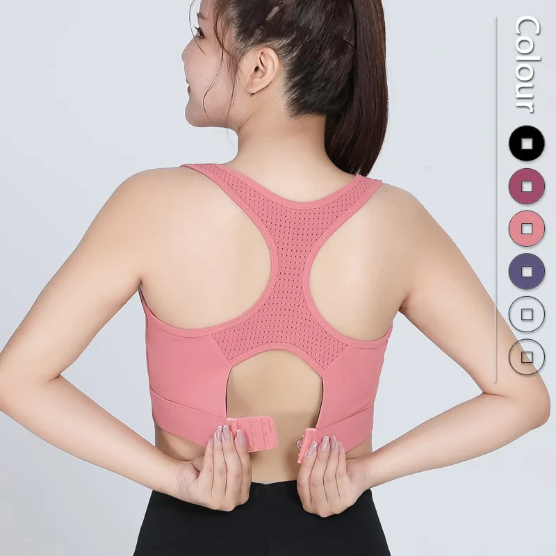 S-5XL High Impact Women Sports Bra Back Closure Mesh Running Bra for Plus Size for Oversize Sports Bras