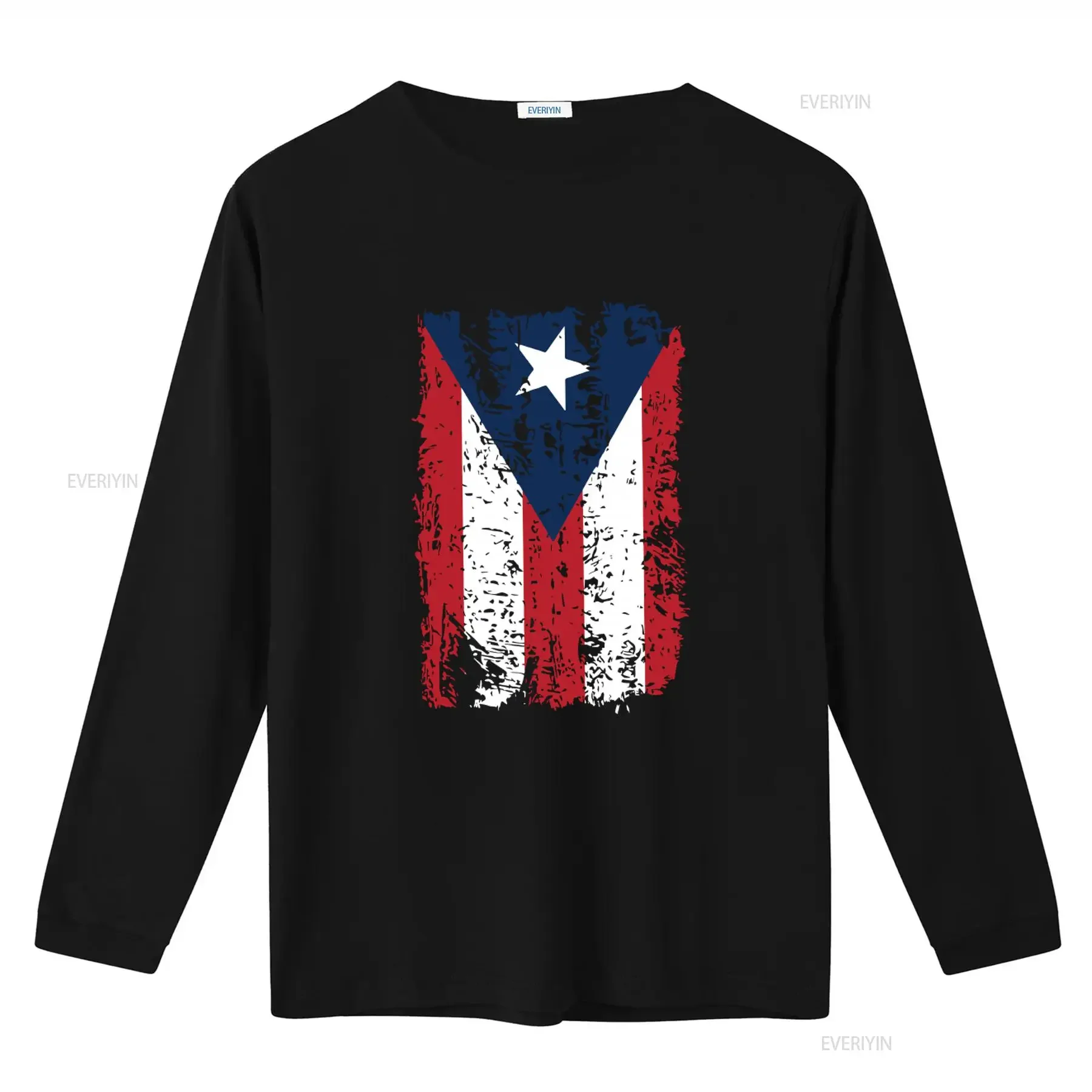 Puerto Rico Flag Boricua Rican Pride T Shirt Nuyorican Print vintage Washed Versatile Slightly Breathable Soft fashion Casual