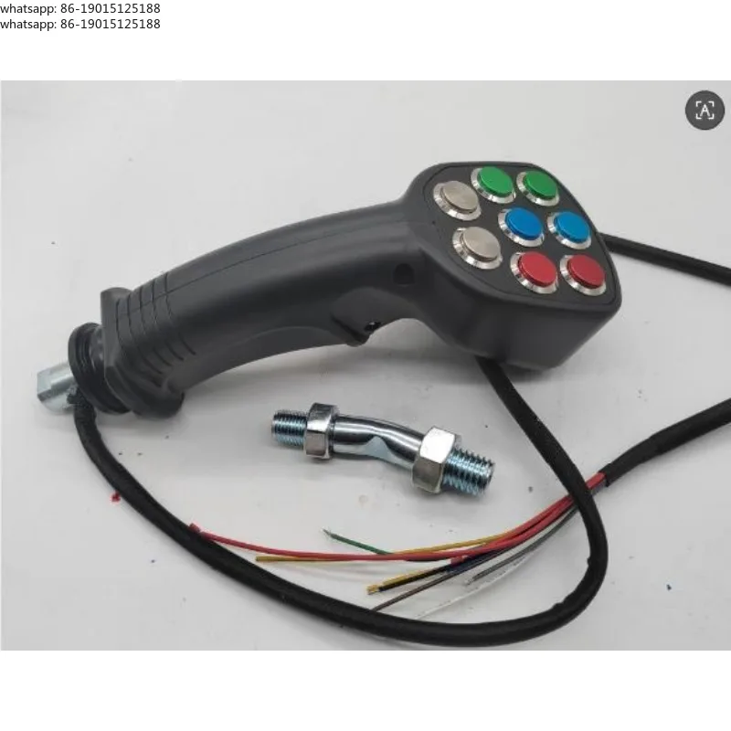 1 excavator harvester accessory, power control 9 buttons, joystick handle, adhesive device