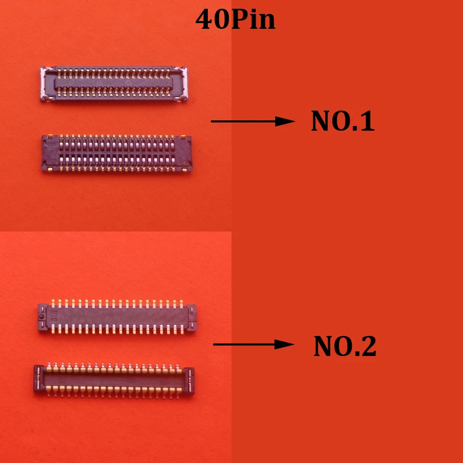 2pcs 40Pin Lcd Display Screen FPC Connector On Board For Samsung Galaxy J5 J7 2016/J730 J600 J710F J510F J800 J810 J530F J8 2018