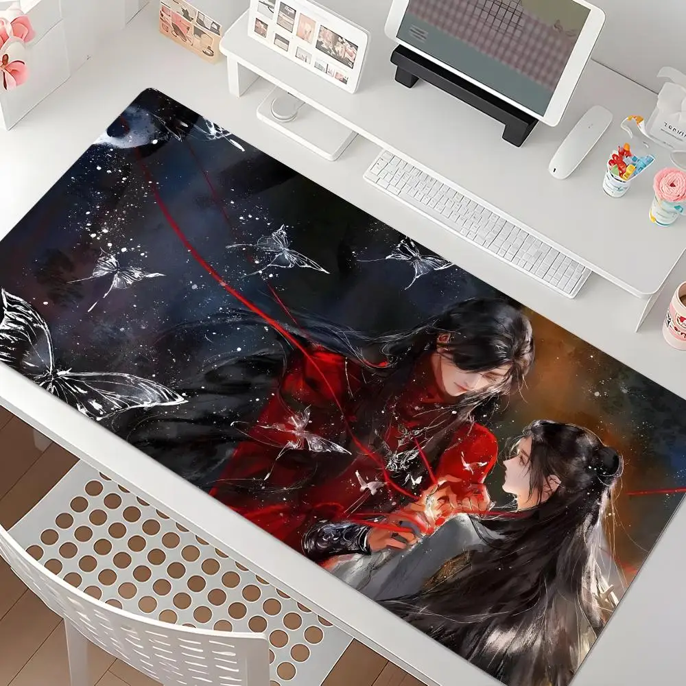Epic fantasy novel Heaven Official's Blessing Mouse Pad Waterproof Non-Slip Large Gaming Mat with Stitched Edge