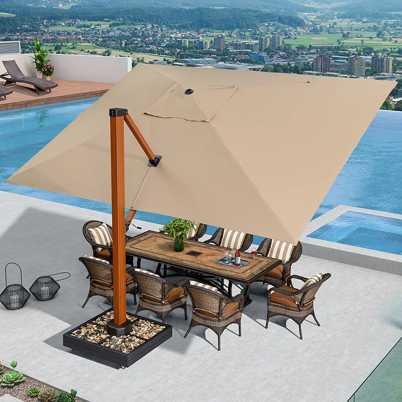 Garden Parasol Court Outdoor Large Outdoor Sun Villa Terrace Outdoor Roman