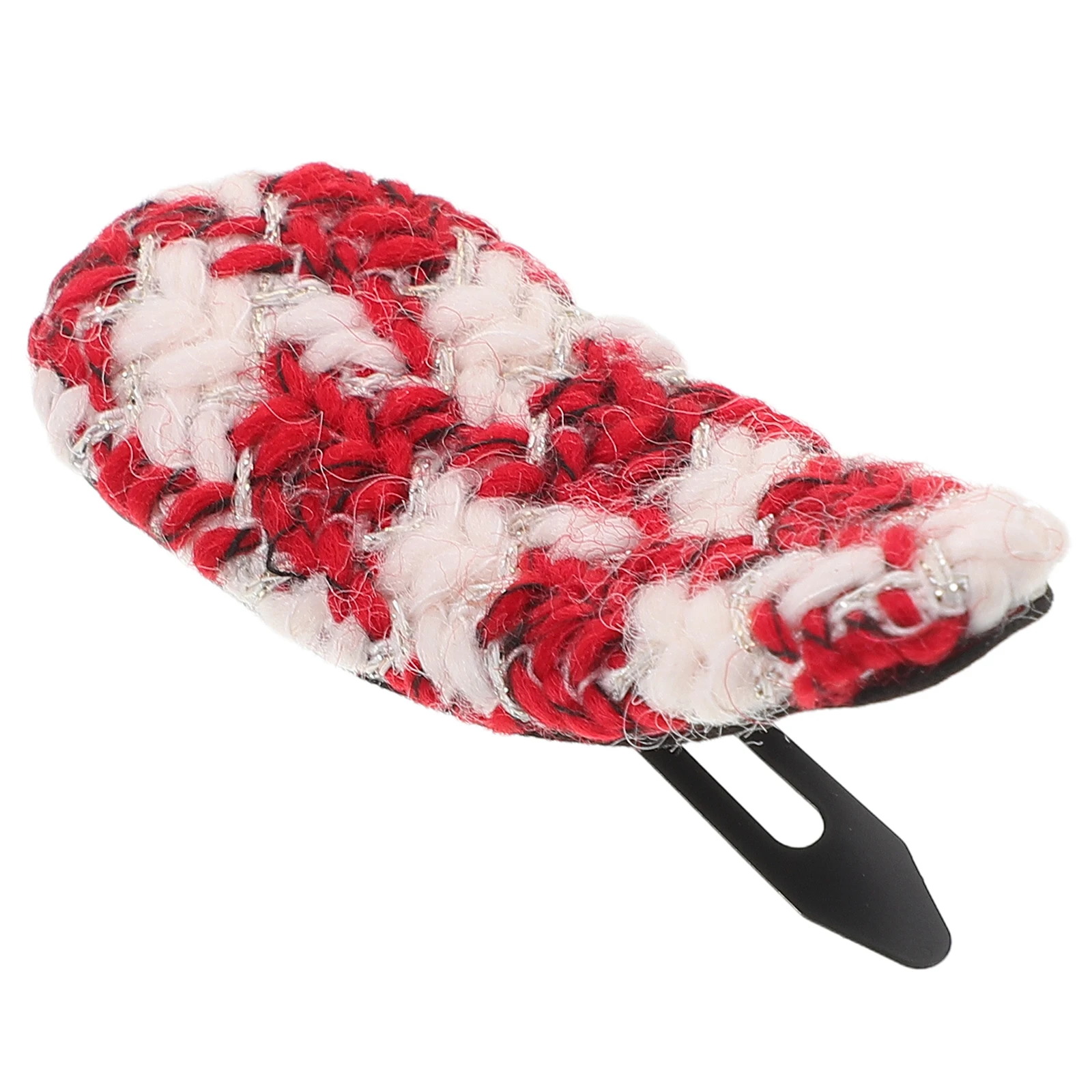 

Red Grid Hair Clips for Women Party Headdress Bangs Styling Durable Material Fashionable Design Thin Hair Barrettes nament