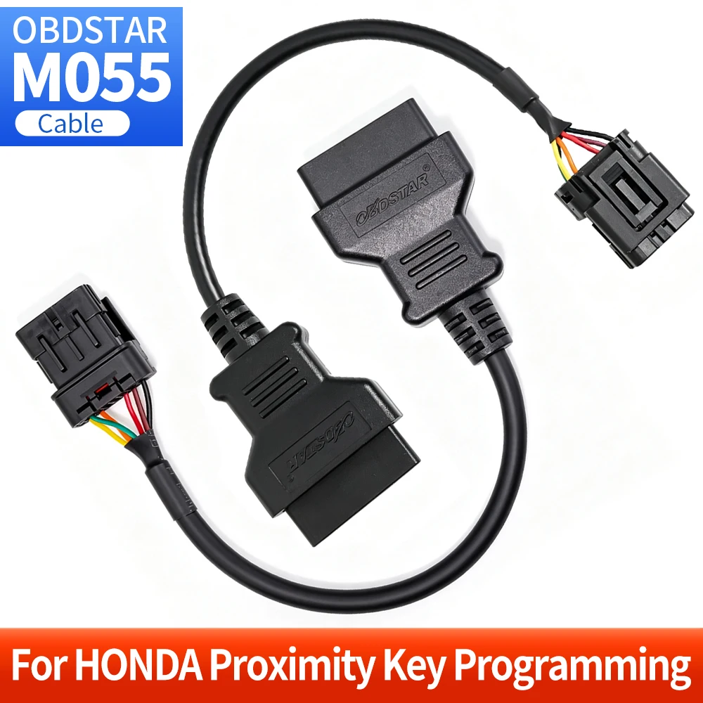 Кабель передачи данных OBDSTAR M055 для Honda, для программирования бесконтактных ключей мотоциклов/судов ISCAN, кабель для работы в режиме BENCH, разъем 16PIN на 21PIN.