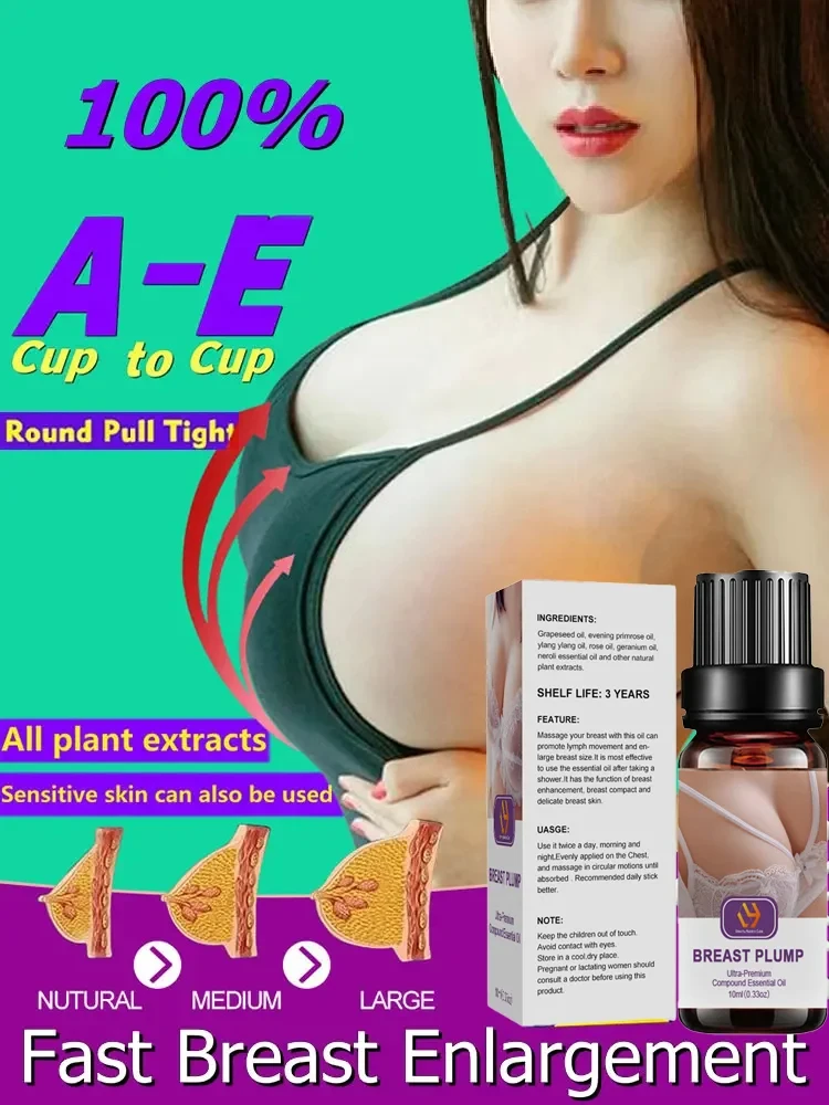 

Fast Breast Enlargement Oil Enhance Chest Firmness Fullness Enhancer Growth Massage Care Oil Lift Up Firm Smoother skin