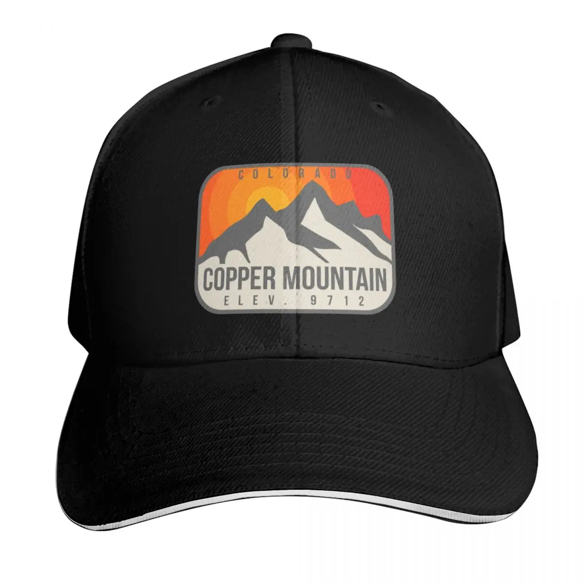 Copper Mountain Colorado Vintage Retro Hiking, Snowboarding Adventure Skiing Baseball Cap Men Women Casual Summer Sport Sun Cap