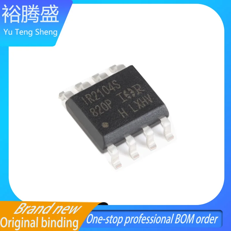 Original authentic IR2104STRPBF SOIC-8 Off function 600V half-bridge gate driver IC chip