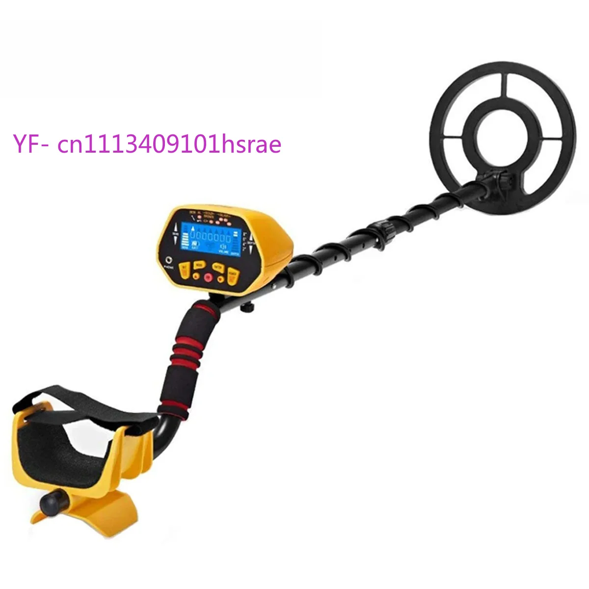 Professional GC1028 Underground Treasure Finder, Adjustable Stem & Disc Mode to Remove Iron Interference