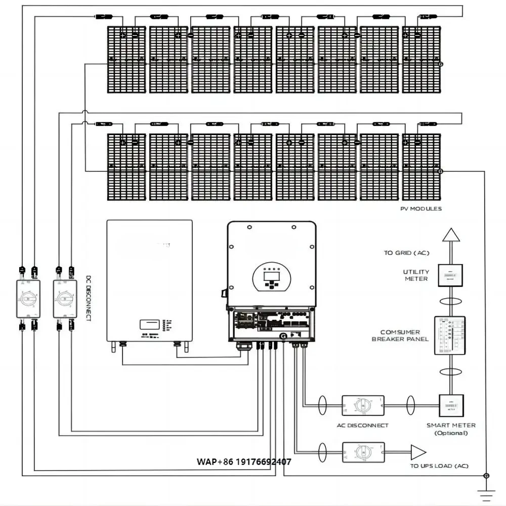 Jingsun Home Complete Solar Kit 8kw 10kw 12kw 15kw 20kw Hybrid Solar Energy System with Lithium Battery