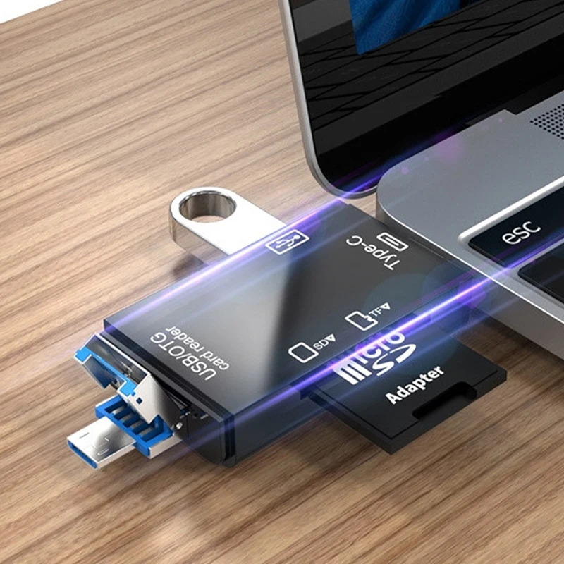 

Multi-function 3 In 1 Card Reader TF/SD/U Disk/mobile Phone Camera Type-C OTG Universal Expansion Card Reader