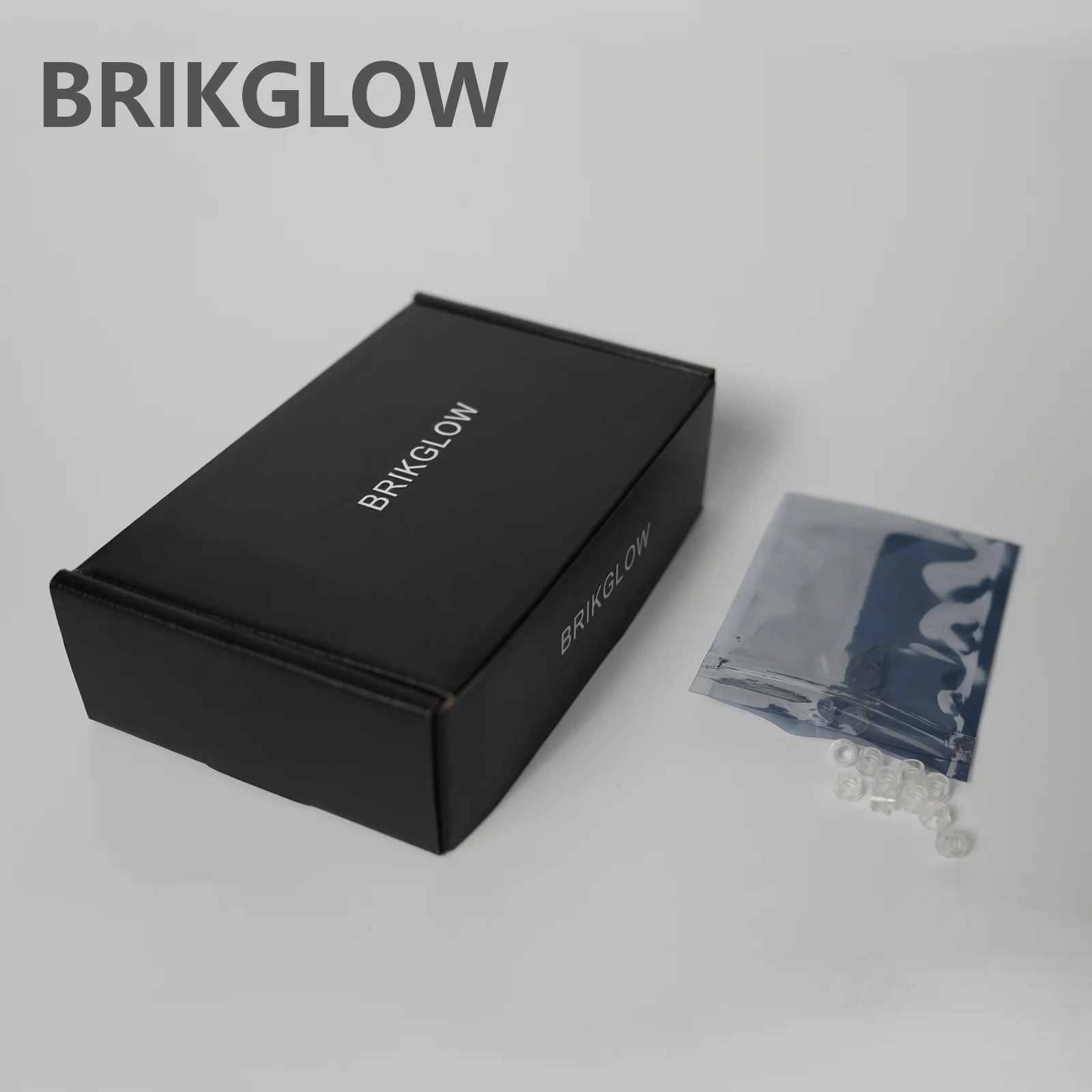 

BRIKGLOW 20 шт. полые прозрачные круглые строительные блоки, маленькие аксессуары (с насечками)