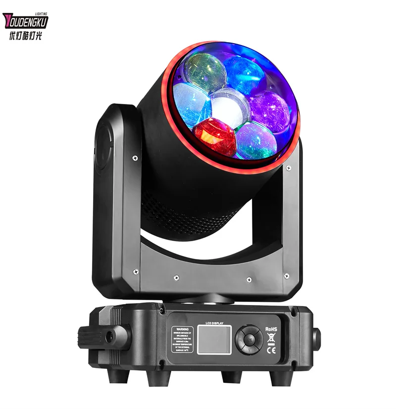 6 pieces 7x60 watts Bee Eye stage events moving head Wash Zoom Rgbw 4in1 Led Moving Head Light